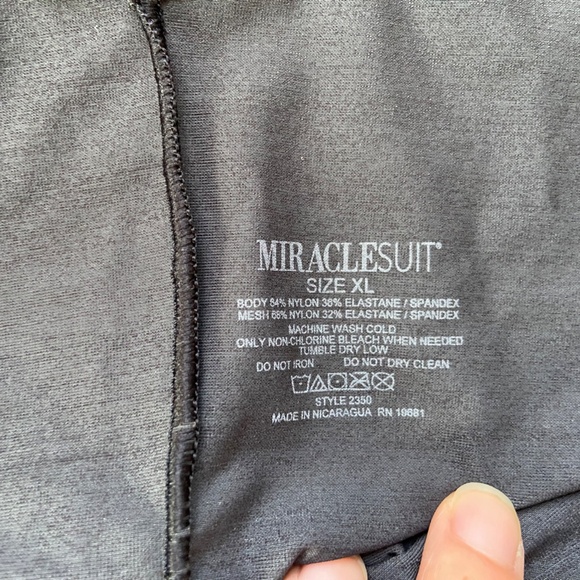 Sexy Sheer Shaping  Bodysuit In Black Super Slimming Size XL - Picture 6 of 6